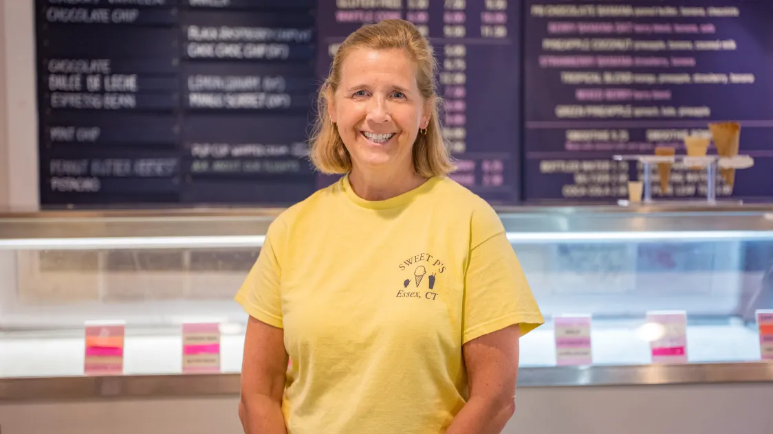 Cheryl Harger of Sweet P's Ice Cream