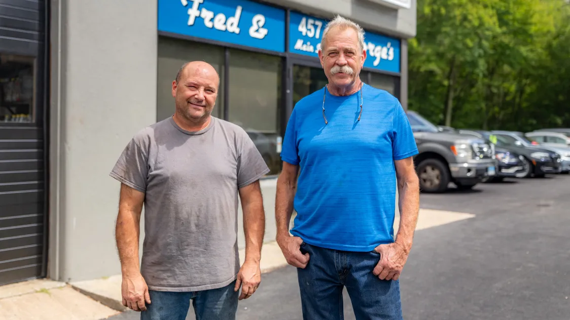 Essex Bank customers Fred & George's Garage