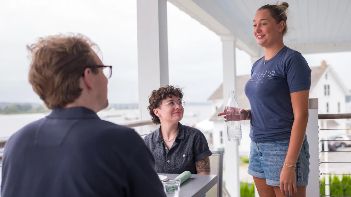 Employee of Noah's at 63 Main