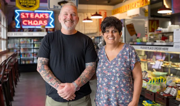 Essex Bank customers from Olive Oyl's Cuisine