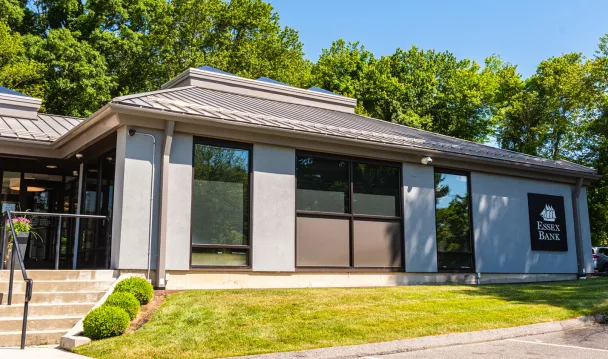 Essex Bank sign at Old Lyme branch location