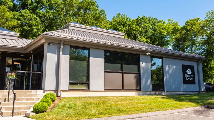 Essex Bank sign at Old Lyme branch location